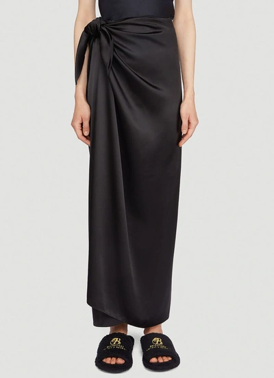 Balenciaga Easywrap Maxi Skirt In Black