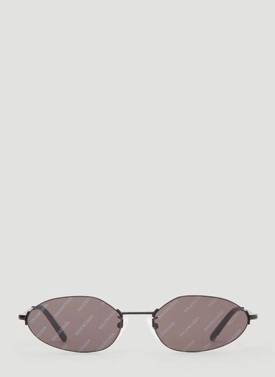 Balenciaga Women's 58mm Narrow Oval Sunglasses In Black
