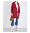 Harris Wharf London Oversized Wool Coat In Scarlet