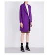 Harris Wharf London Oversized Wool Coat In Purple