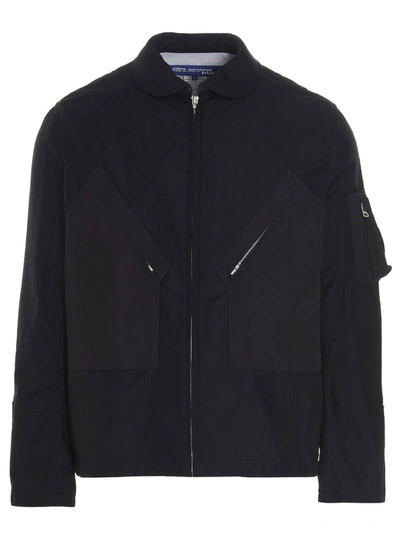 Junya Watanabe Men's Black Wool Outerwear Jacket In Black