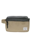 Herschel Supply Co Chapter Dopp Kit In Black Denim/ Timberwolf