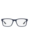 Prada 54mm Pillow Optical Glasses In Matte Blue