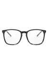 Ray Ban 54mm Square Optical Glasses In Blue Havana