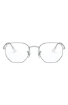 Ray Ban 54mm Optical Glasses In Silver