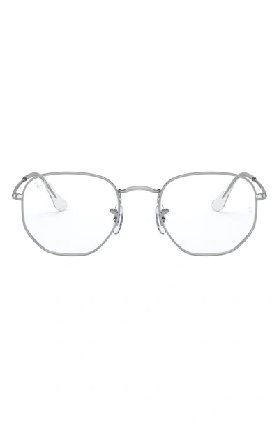 Ray Ban 54mm Optical Glasses In Silver
