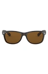 Ray Ban Standard New Wayfarer Blue Light Blocking 55mm Sunglasses In Lite Hava