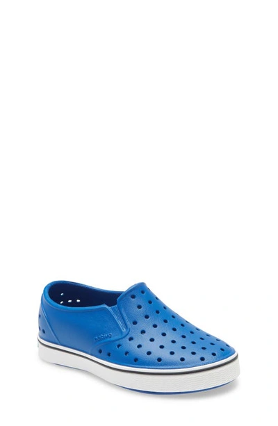 Native Shoes Babies' Miles Slip-on Sneaker In Victory Blue/ Shell White