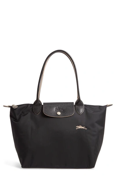 Longchamp Le Pliage Club Small Shoulder Tote In Black