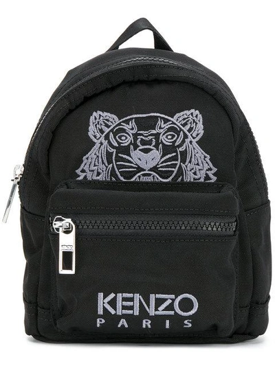 Kenzo Embroidered Tiger Mini Backpack In Black