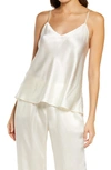 Nordstrom Silk Camisole In Ivory Egret