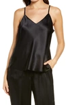 Nordstrom Silk Camisole In Black