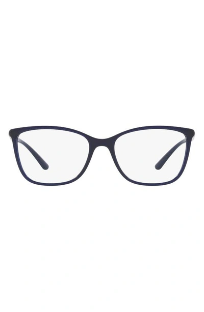 Dolce & Gabbana 54mm Rectangular Optical Glasses In Blue