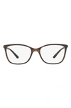 Dolce & Gabbana 54mm Rectangular Optical Glasses In Havana