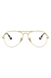 Ray Ban 6489 58mm Optical Glasses In Matte Gold