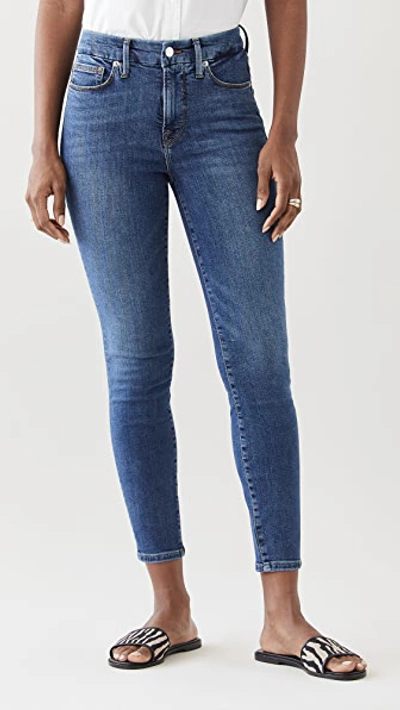 Good American Good Legs Crop Extreme V In Blue615