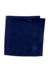 Nordstrom Rack Solid Silk Pocket Square In Navy