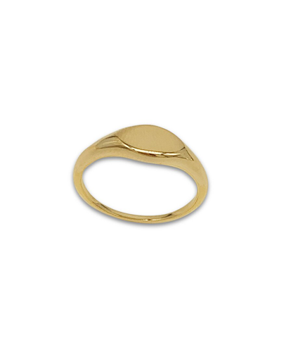 Adornia 14k Plated Signet Ring