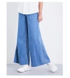Miharayasuhiro Wide-leg High-rise Jeans In Blue