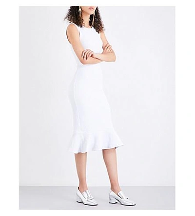 Opening Ceremony Lotus Woven Dress In White