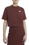Nike Sportswear Women's Short-sleeve Jersey Top In Dark Pony,white