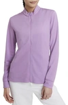 Nike Dri-fit Uv Victory Women's Full-zip Golf Top In Violet Shock,white