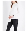 Ted Baker Colour By Numbers Ginati Asymmetric Cotton-blend Sweater In Ivory