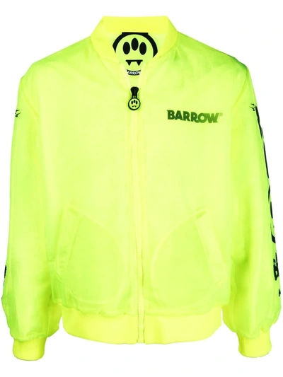 Barrow Logo-print Lightweight Jacket In Giallo