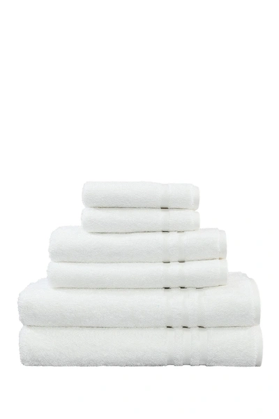 Linum Home Denzi 6-piece Towel Set In White