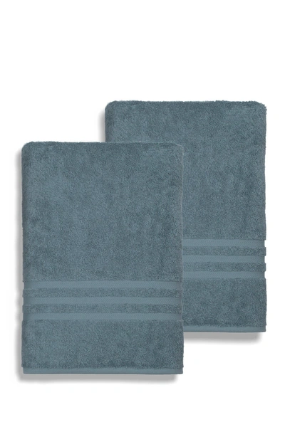 Linum Home Denzi Bath Sheet In Denzi Blue