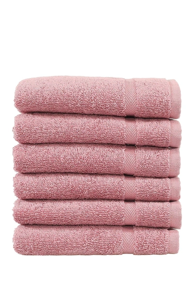 Linum Home Denzi Washcloths In Tea Rose