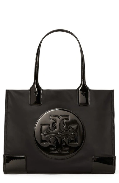 Tory Burch Mini Ella Nylon Tote In Black