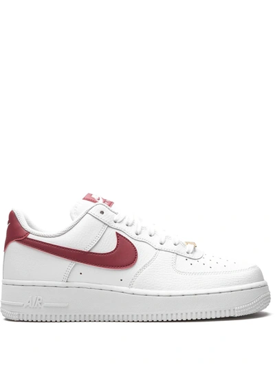 Nike Air Force 1 07 LV8 Leather White, Purple and Red Sneaker Editorial  Stock Image - Image of exercise, kicks: 181758954