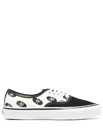 Vans X Wacko Maria Ua Og Authentic Lx Record Print Low-top Sneaker, Classic White In Clscwhtrcords