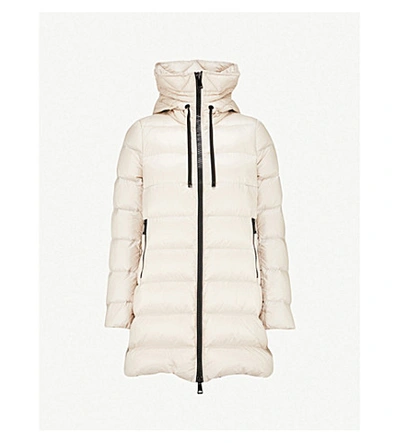 Moncler Suyen Padded Shell-down Coat In Champagne