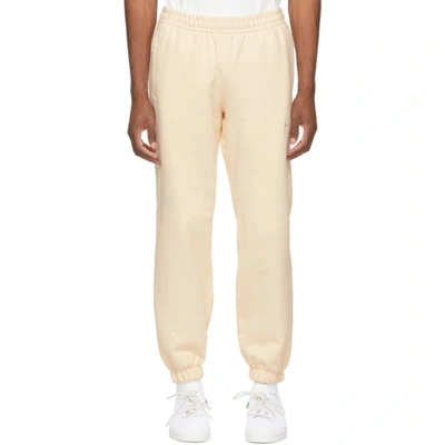 Adidas Originals By Pharrell Williams Off-white Basics Lounge Pants In Ecru