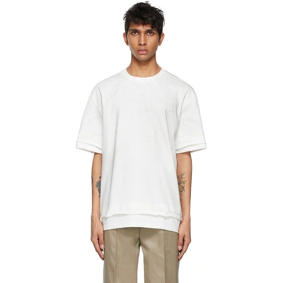 Ader Error Oversized Logo-embroidered Cotton-blend Jersey T-shirt In White