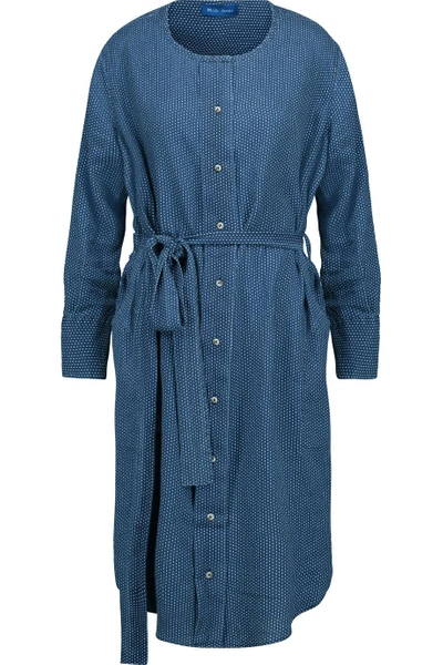 M.i.h. Jeans Edie Belted Printed Linen-jacquard Dress