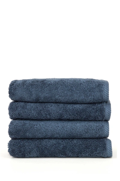 Linum Home Midnight Blue Soft Twist Hand Towels