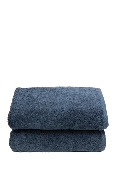 Linum Home Midnight Blue Soft Twist Bath Towels