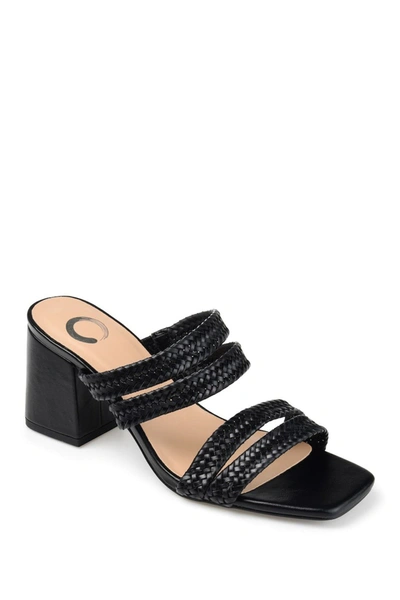 Journee Collection Journee Natia Strappy Block Heel Sandal In Black