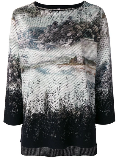 Antonio Marras Gradient Printed Top In Multicolour