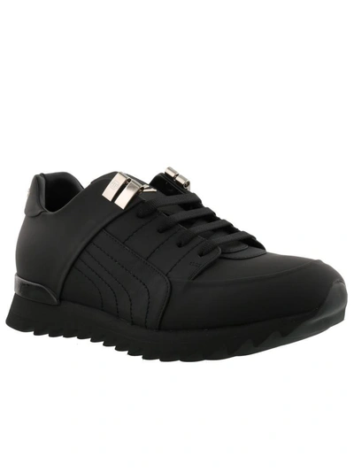 Philipp Plein Half Sneakers In Black/nickel