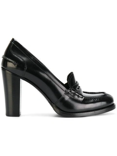 Church's Pembrey Glossed-leather Pumps In Black