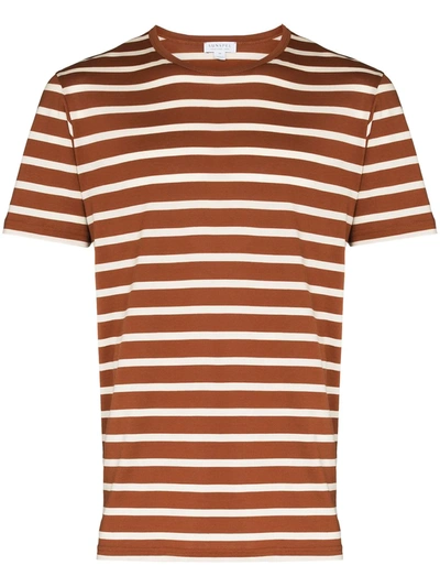 Sunspel Striped Cotton T-shirt - Men's - Cotton In Neutrals