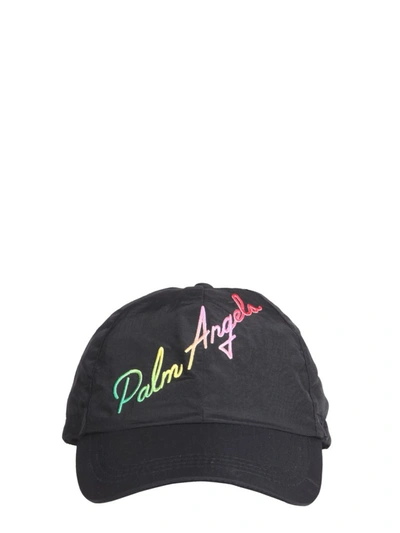 Palm Angels Cappello Logo In Black