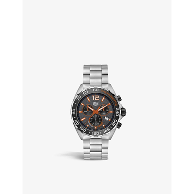 Tag Heuer Caz101ah.ba0842 Formula 1 Stainless-steel Quartz Chronograph Watch In Red   / Black / Grey