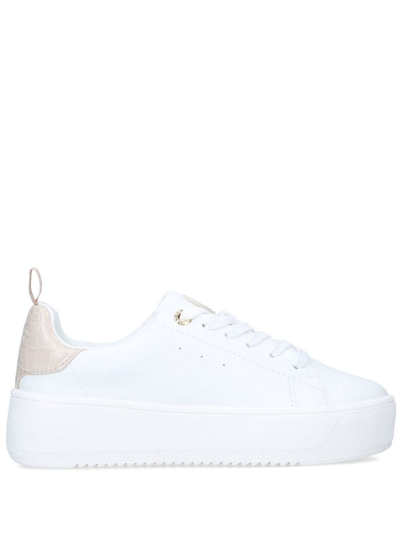 Kg Kurt Geiger Lighter Lace-up Sneakers In White