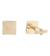Lanvin Textured Square Cufflinks In Gold