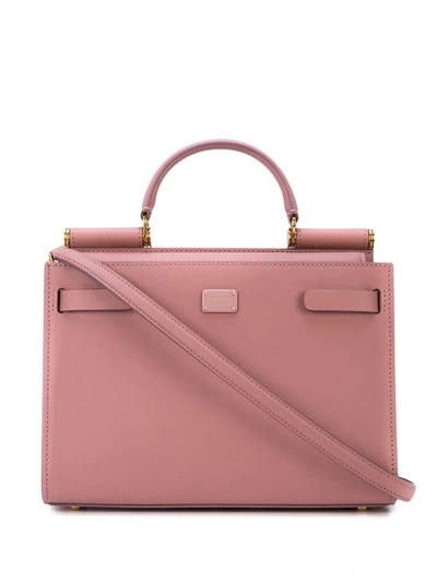 Dolce & Gabbana Small Sicily Shoulder Bag In Pink